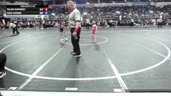 52 lbs Consi Of 4 - Talon Dupriest, Slyfox Wrestling Academy vs Ivan Torres, Chickasha Youth Wrestling