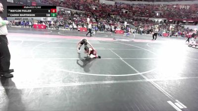 78 lbs Quarterfinal - Waylon Fuller, Wisconsin Rapids vs Caden Martinson, Tomah