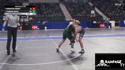 100 lbs Cons. Round 2 - Kingston Berry, Ark City vs Connor Buhr, Carroll