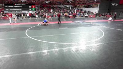 95 lbs 3rd Place Match - Sawyer Viebrock, Saint Croix Falls vs Payton Peterson, Freedom Girls Wrestling