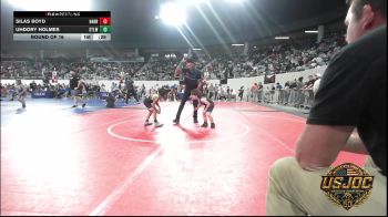 49 lbs Round Of 16 - Silas Boyd, Harrah Little League Wrestling vs Uhdory Holmes, Stl Warriors