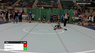 73 lbs Round Of 16 - Kason Stone, Foundation Wrestling vs Blake Ghersi, Pope Junior Wrestling Club