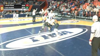 1A 150 lbs Cons. Round 2 - Logan Riggs, Roxana vs Cale Hilbing, Quincy (Notre Dame)