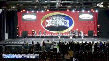 Motor City Cheer - Turquoise [2026 L1 Junior - D2 - Small Day 1] 2026 Cheer Power Grand Nationals