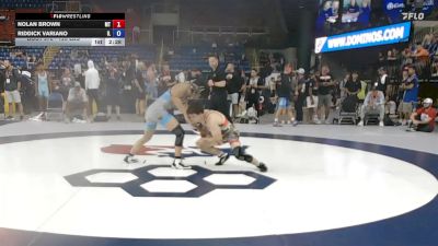 126 lbs Cons. Rd Of 128 - Nolan Brown, MT vs Riddick Variano, IL