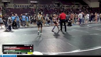 92 lbs 3rd Place Match - Parker Ramsey, Black Fox Wrestling Academy vs James Garcia, Nebraska Elite Wrestling Club