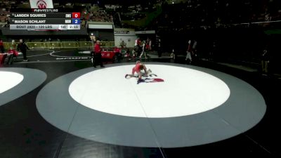 120 lbs Champ. Rd Of 16 - Landen Squires, Sunnyvale Wrestling Club vs Mason Schlaht, Monster Garage Wrestling
