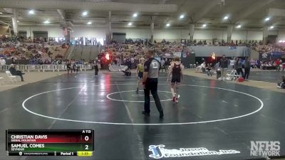 A 113 lbs Quarterfinal - Samuel Comes, Seymour vs Christian Davis, Signal Mountain