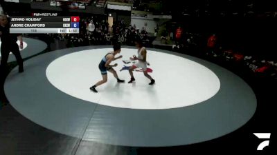 115 lbs Jethro Holiday, OCWA - Orange County Wrestling Association vs Andre Crawford, KCWA - Kern County Wrestling Association