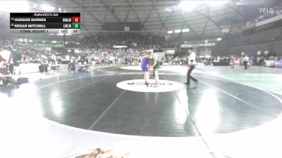 Boys 1B/2B 138 Cons. Round 1 - Kegan Mitchell, Liberty Bell vs Hudson Barnes, Onalaska