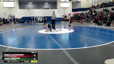 100G Quarterfinal - Hanna Bressler, Colony High School vs Grace Loutzenhiser, Colony High School