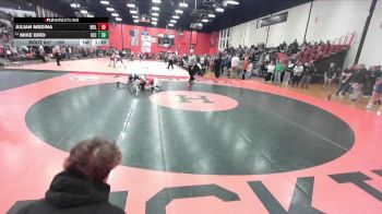 106 lbs 5th Place Match - Mike Bird, Elmhusrt (IC CATHOLIC) vs Julian Medina, BOLINGBROOK