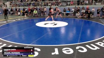 165 lbs Quarterfinal - Michael Dickinson, Soldotna Whalers Wrestling Club vs Samson Smith, Alaska