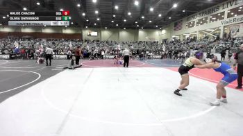 145 lbs Quarterfinal - Khloe Chacon, Orland Wrestling vs Olivia Ontiveros, Gold Rush Wrestling