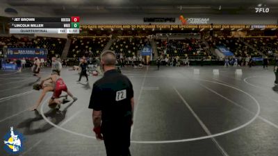 157 lbs Quarterfinal - Jet Brown, Odessa vs Lincoln Miller, Waukee