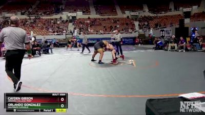 D3-215 lbs Semifinal - Orlando Gonzalez, Salpointe Catholic vs Cayden Gibson, Arizona College Prep