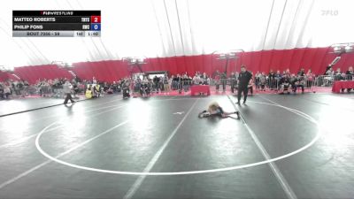 59 lbs Cons. Round 1 - Matteo Roberts, Team Nazar Training Center vs Philip Fons, Ringers Wrestling Club