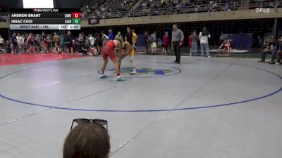 140 lbs Consolation - Andrew Brant, Lower Twp vs Issac Choi, Glenwood