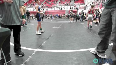 80 lbs Quarterfinal - Bo Borror, Tuttle Wrestling vs Waylon Barnes, Harrah Little League Wrestling