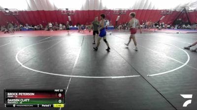 190 lbs Round 2 (16 Team) - Brock Peterson, Mora vs Daxsen Clatt, Indianola