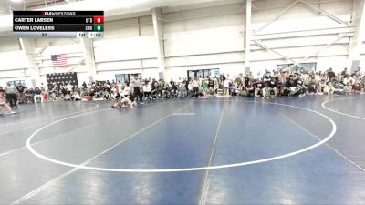 83 lbs Semis & 1st Wrestleback (8 Team) - Owen Loveless, Sanderson Wrestling Academy vs Carter Larsen, Utah Black