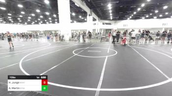 113 lbs Consi Of 4 - Hunter Junge, Mantanona TC vs Armani Martin, Stout Wr Acd