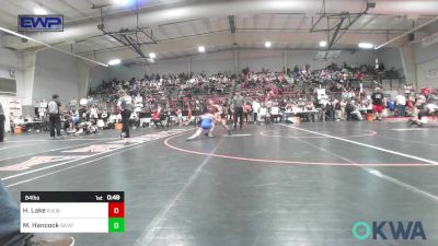 84 lbs Consi Of 8 #2 - Henry Lake, R.A.W. vs Maddox Hancock, Skiatook Youth Wrestling