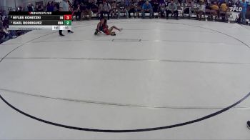 19 lbs Quarterfinal - Isael Rodriguez, Warrior Wrestling Academy vs Myles Konetzki, Fairbury Matmen