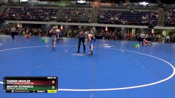 95 lbs Quarterfinal - Benton Schwarck, Immortal Athletics WC vs Tanner Henzler, Victory School Of Wrestling