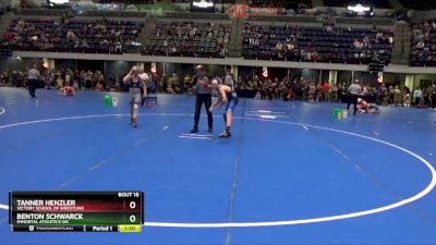 95 lbs Quarterfinal - Benton Schwarck, Immortal Athletics WC vs Tanner Henzler, Victory School Of Wrestling