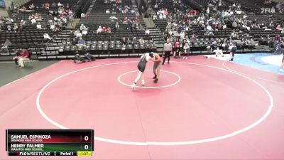 178 lbs Cons. Round 2 - Henry Palmer, Wasatch High School vs Samuel Espinoza, Granger High School