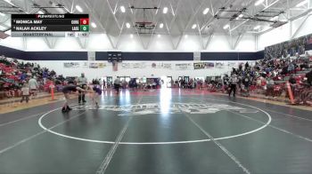 Girls 117 lbs Quarterfinal - Nalah Ackley, Lassen Girls vs Monica May, Corning Girls