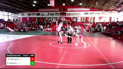 115 lbs Championship Back - Nayeli Rodriguez, Berwyn-Cicero (Morton) vs Nina Akimoto, Schaumburg (H.S.)