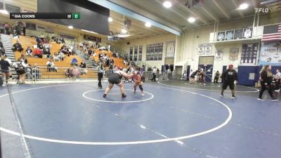 235 lbs Quarterfinal - Evelyn Flores, Patriot vs Gia Coons, Orange Vista