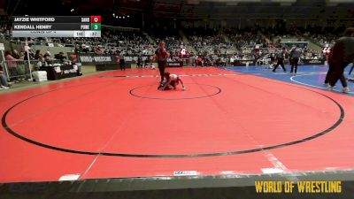 54 lbs Consi Of 4 - Jayzie Whitford, Sanderson Wrestling Academy vs Kendall Henry, Powerhouse Wrestling