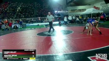 5A 126 lbs Champ. Round 1 - Boston Spear, Coeur D Alene vs Moses Kelley, Nampa