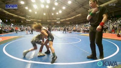 61 lbs Semifinal - Colter Chaffin, Tahlequah Wrestling Club vs Woodrow Carroll, Cushing Tigers