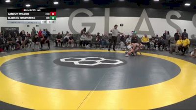 100 lbs Round 5 (6 Team) - Landon Wilson, Junior Terps Xtreme vs Jamison Hempstead, Steel Valley Renegades Wrestling Club