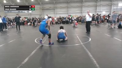 98 lbs Round 5 (8 Team) - Crue Shaner, Dayton Bandits vs Mikel Anderson, Stealth Training