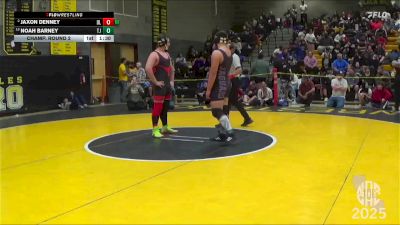 205 lbs Champ. Round 2 - Noah Barney, Toby Johnson vs Jaxon Denney, Desmond Longhorns