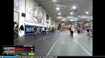 120 lbs Champ. Round 1 - Luis Romero, Villa Park vs Aaron Silva, Calvary Chapel-SA