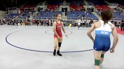 100 lbs Cons 16 #2 - Jaidyn Alvarado, KS vs Bertha Cabrera, NV