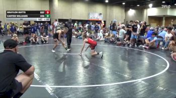 95 lbs Round 4 (6 Team) - Braylon Butts, NC National Team Gold vs Carter Williams, Funky Crayons