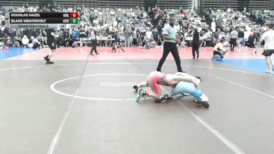 93-J lbs Quarterfinal - Douglas Hazel, Henlopen Hammers vs Blake Westervelt, Gentile Trained