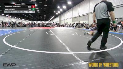 100 lbs Rr Rnd 3 - Raelynn Edwards, MOJO K-6 vs Viola Foust, Shelton Wrestling Academy K-6