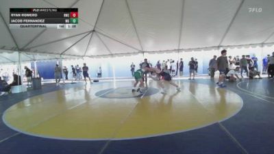157 lbs Quarterfinal - Ryan Romero, Reign Wrestling Club vs Jacob Fernandez, Monster Garage