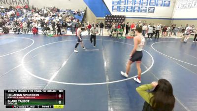 160 lbs Cons. Round 1 - Blake Talbot, Syracuse vs Helaman Speredon, Northside Wrestling Club
