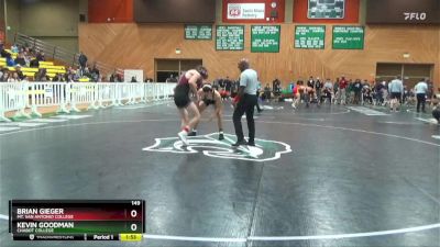 149 lbs Cons. Round 2 - Kevin Goodman, Chabot College vs Brian Gieger, Mt. San Antonio College