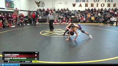 126 lbs Semifinal - Garret Rinken, Nashua-Plainfield vs Konnor Baratklimesh, Oelwein