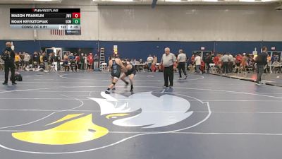 125 lbs Consi Of 8 #1 - Mason Franklin, Johnson & Wales (RI) vs Noah Krysztofiak, Southern Maine
